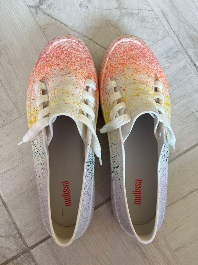 Melissa Ulitsa Rainbow White Sneaker Women s Fashion Footwear Sneakers on Carousell