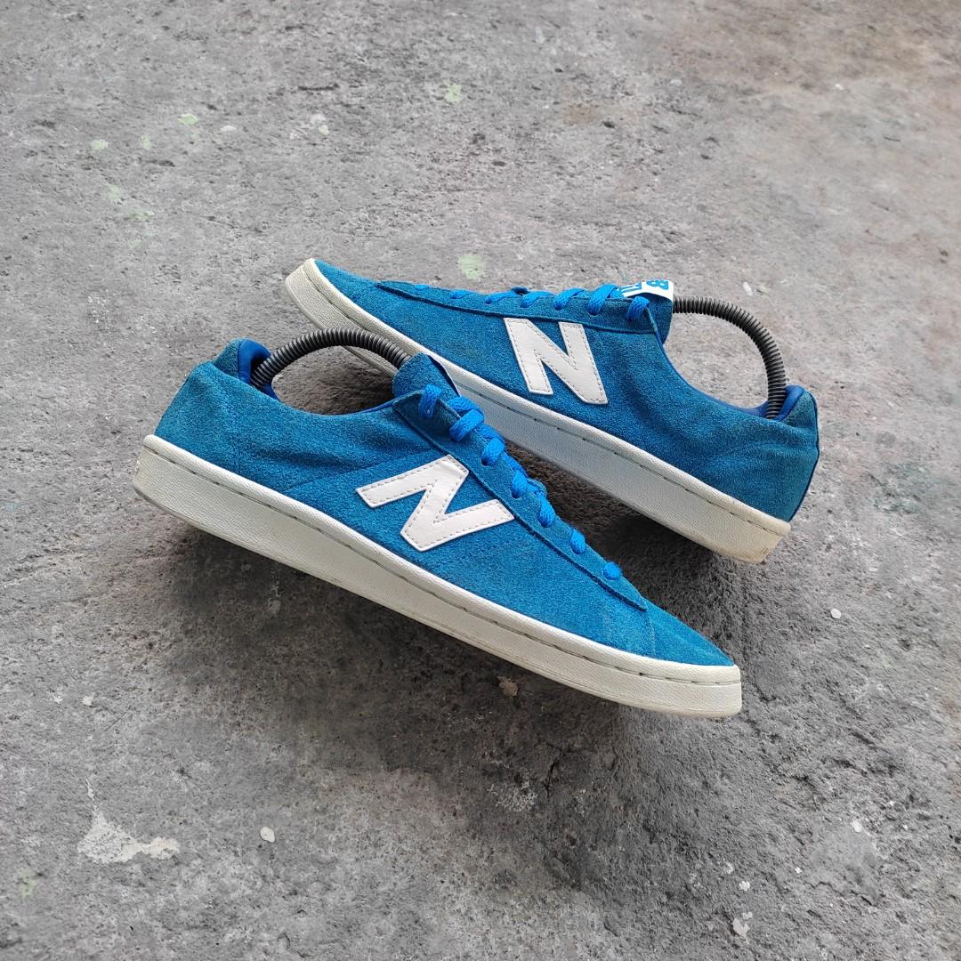 Tarjeta postal local Equipo de juegos New Balance 891 Blue Suede, Men's Fashion, Footwear, Sneakers on Carousell