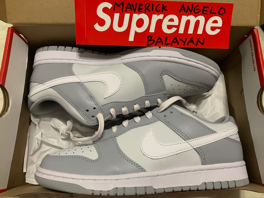 sb dunk grey white