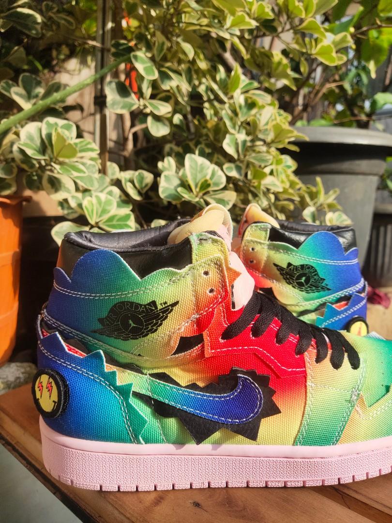 NIKE JORDAN 1 J BALVIN, Fesyen Pria 