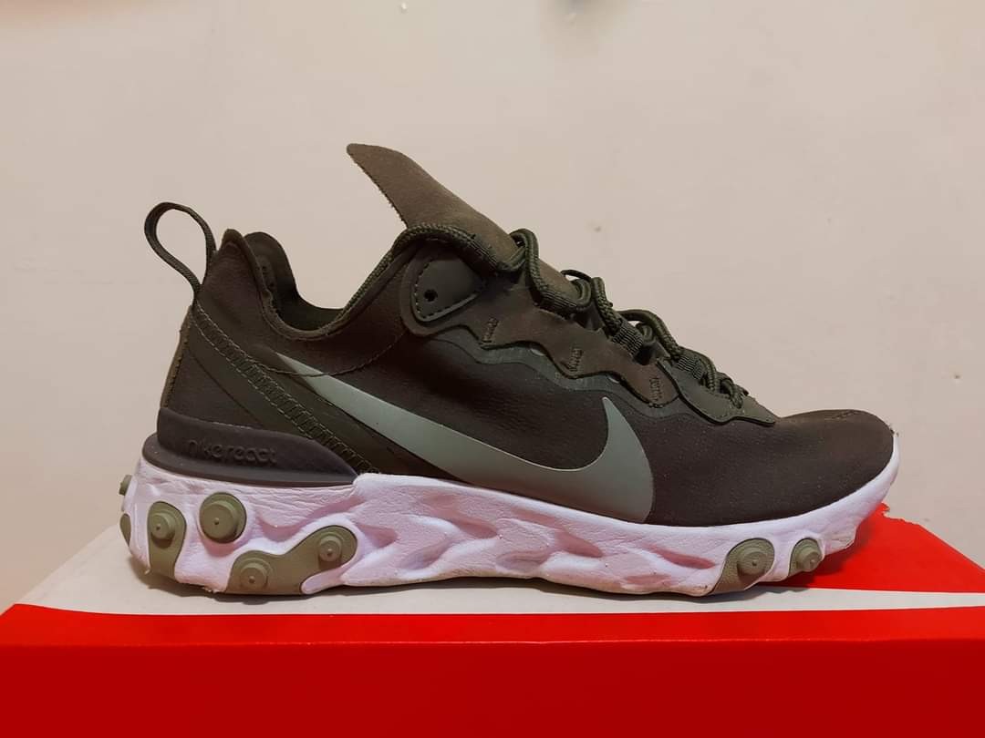 Nike React Element 55 Khaki Green