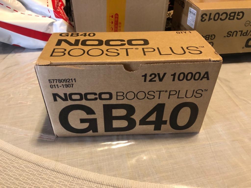 NOCO GB40 12v 1000A Boost Plus Lithium Portable Car Battery Jump Starter  Pack