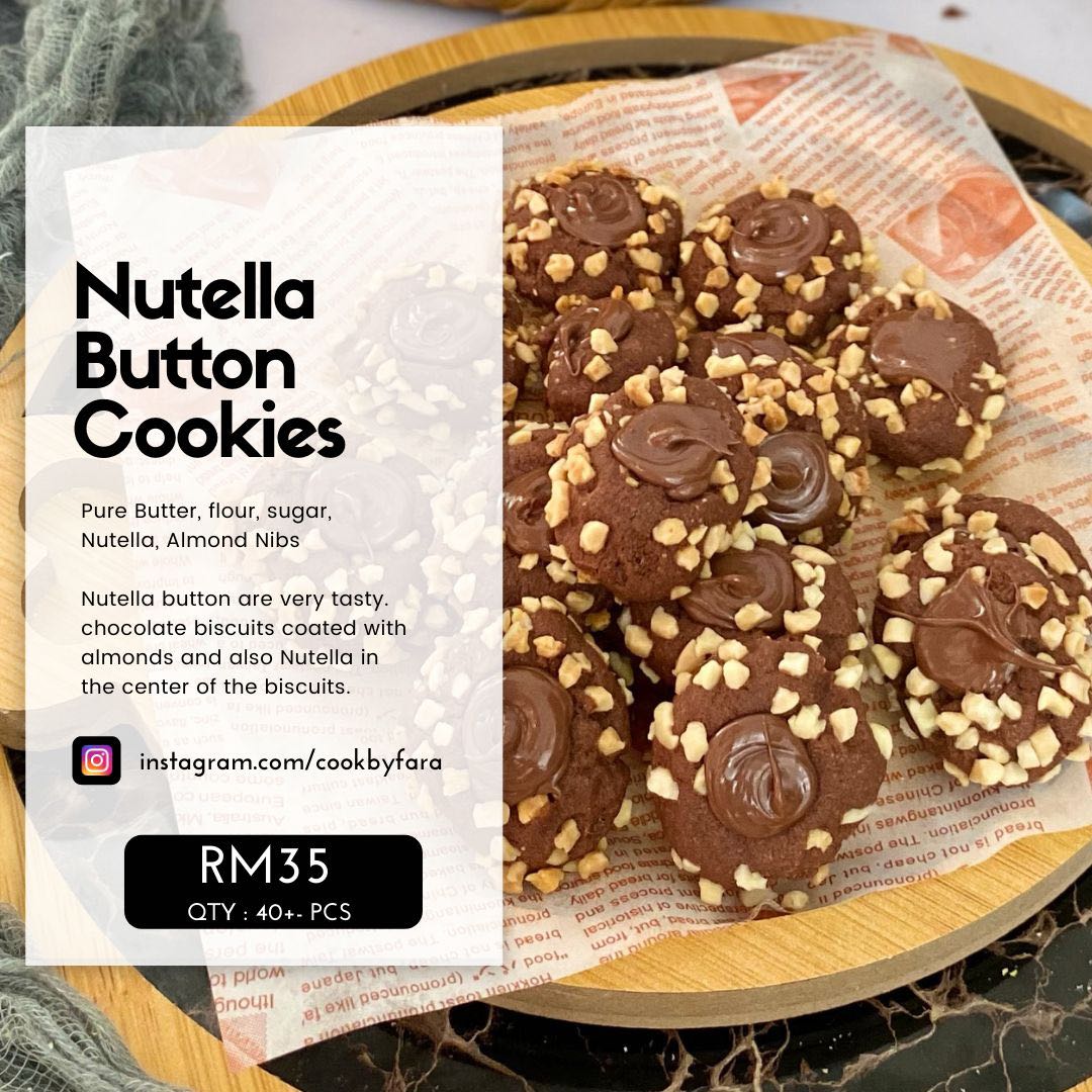 Button cookies nutella 16 Best