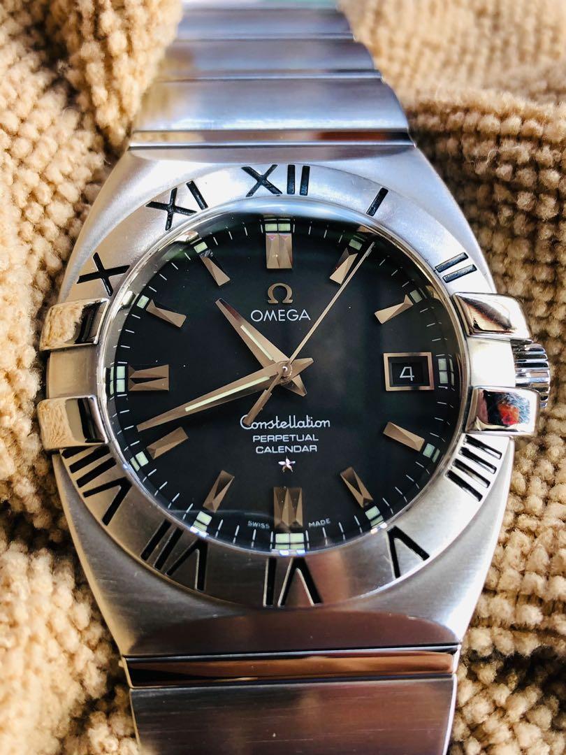 Omega constellation double 2025 eagle perpetual calendar