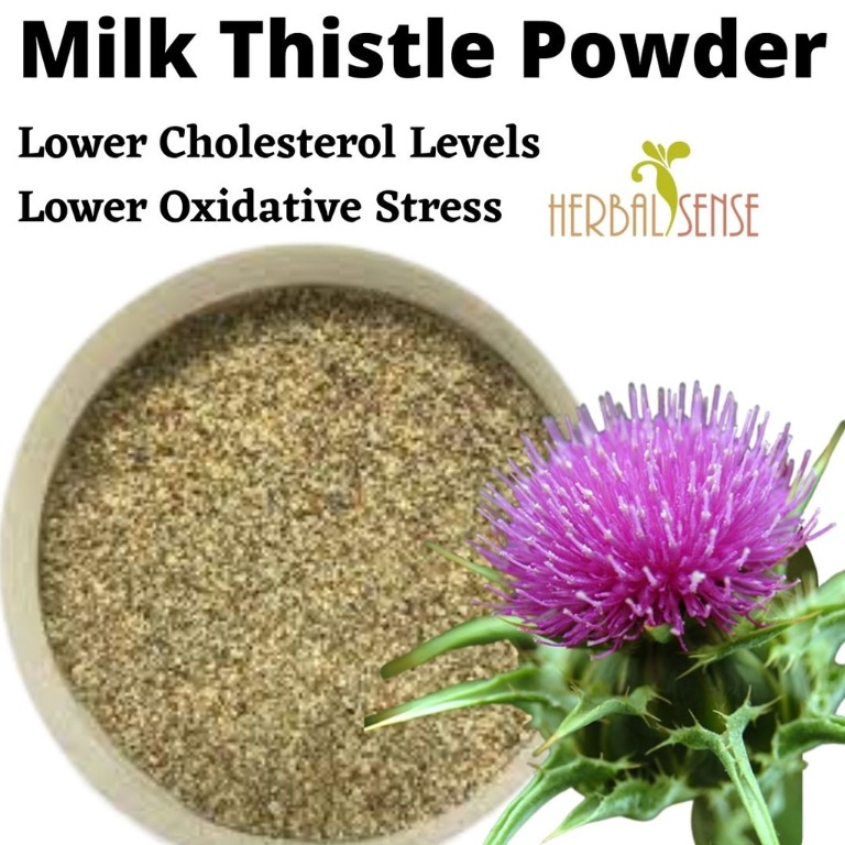 Organic Milk Thistle Powder, Food & Drinks, Beverages on Carousell