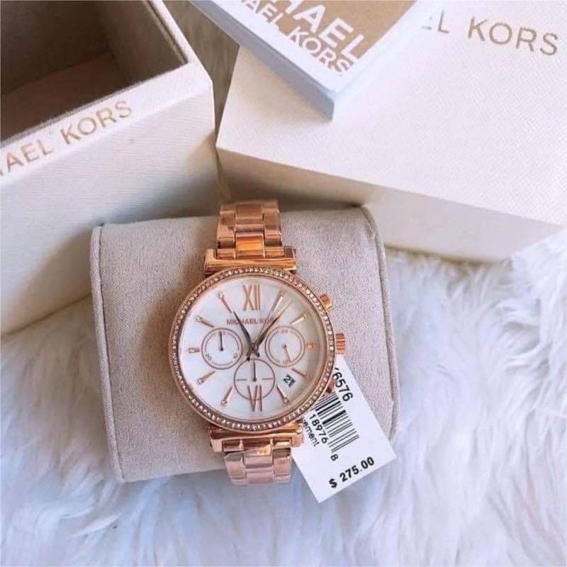 MICHAEL KORS SOFIE MK6576 CHRONOGRAPH QUARTZ WOMEN WATCH Pre-owned NO BOX |  eBay