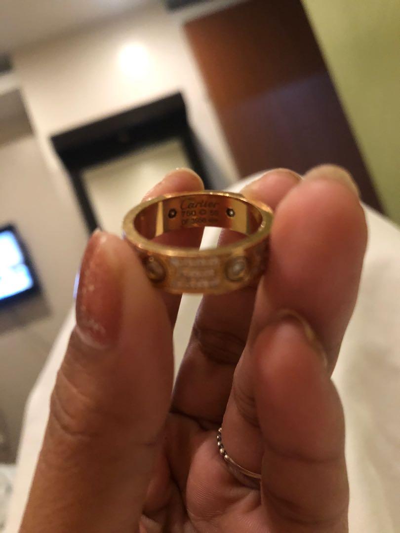 Original cartier best sale ring