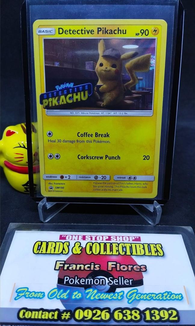 is the detective pikachu card rare Detective Pikachu 10/18 Pokemon Detective Pikachu Card Holo Rare Near Mint main image 0