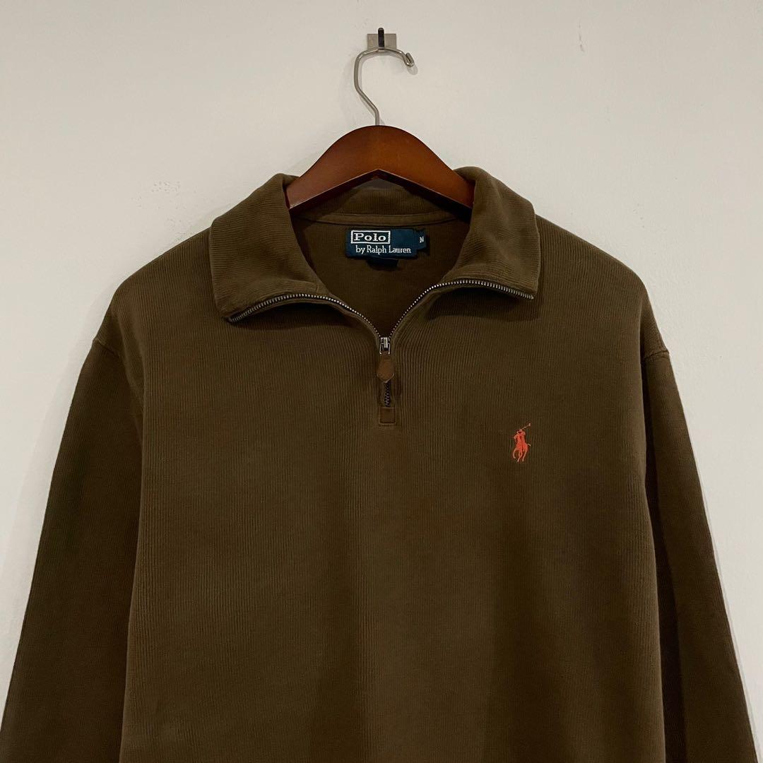 Polo zip sweatshirt top