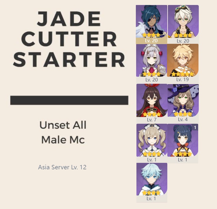 Primordial Jade Cutter Genshin Impact Starter Account 5 star weapon ...