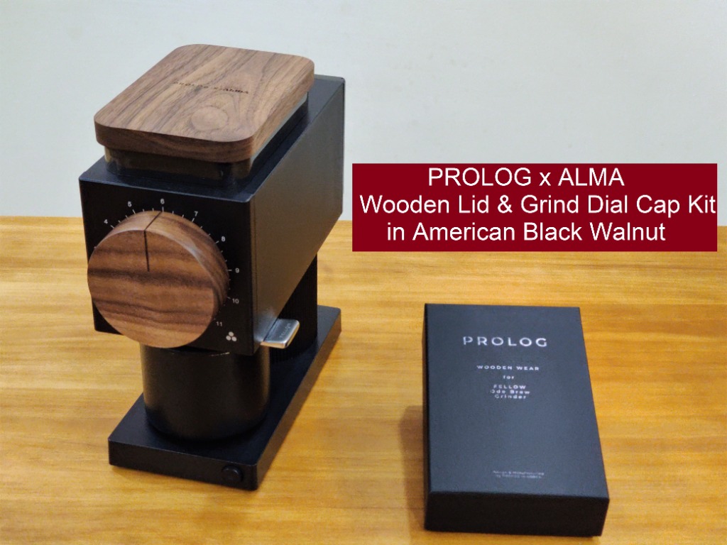 PROLOG X ALMA Wooden Lid  Grind Dial Cap Kit - For Fellow Ode Brew  Grinder, TV  Home Appliances, Kitchen Appliances, Coffee Machines  Makers  on Carousell