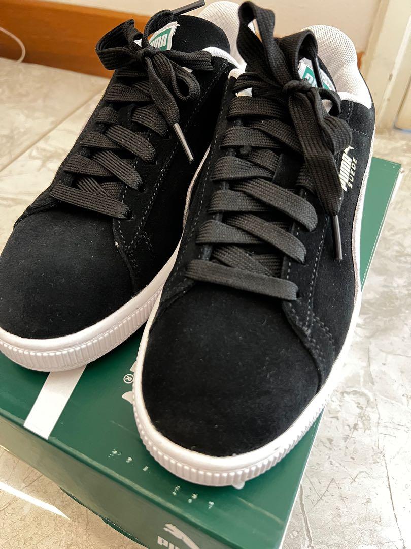Puma suede classic sneaker black and white