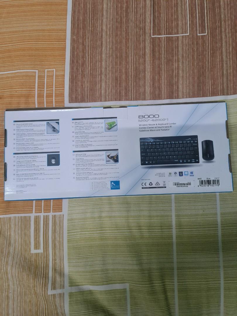 Rapoo 8000 wireless mouse keyboard combo computers tech parts