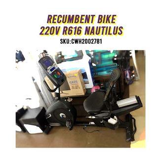 Recumbent Bike 220V R616 NAUTILUS
