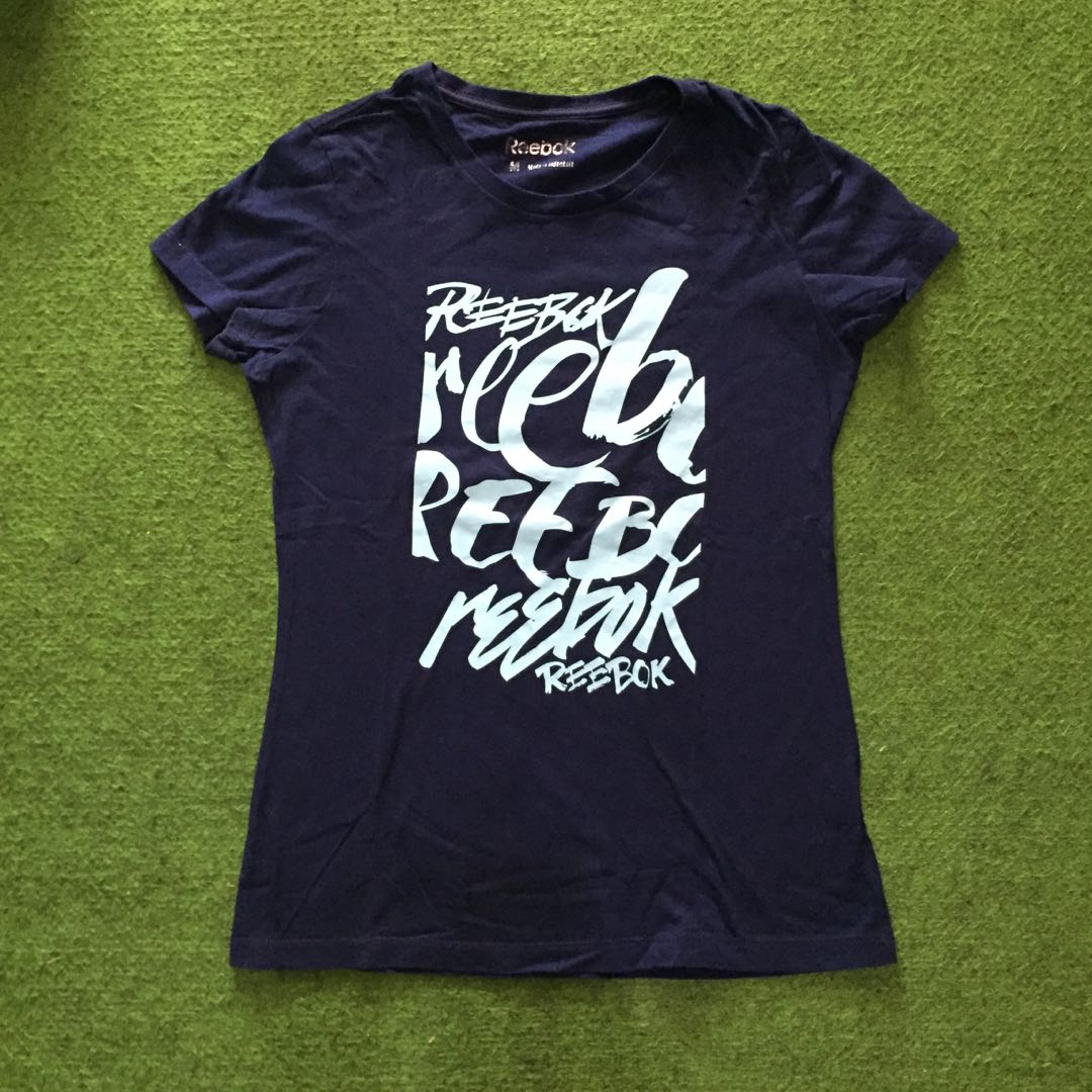 Reebok Tee Women-Navy, Fesyen Wanita 