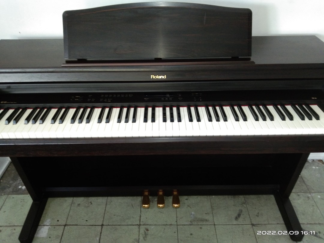中古 電子 ピアノ Roland ローランド HP335 椅子 カバー付 - 鍵盤楽器 