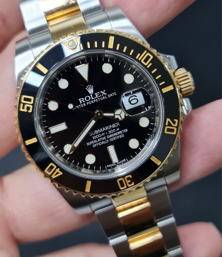 Submariner rolex half gold online