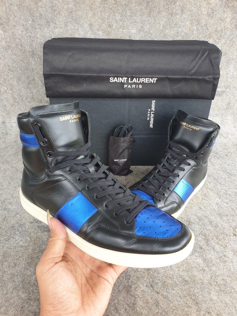 saint laurent royal blue sneakers