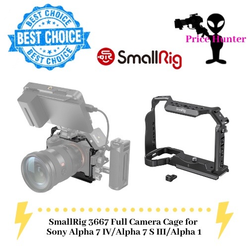 SmallRig 3667 Full Camera Cage for Sony Alpha 7 IV/Alpha 7 S III/Alpha ...