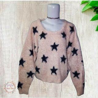 💖SPECIAL FUZZY💖Fuzzt rajut bulu motif bintang cakep😘