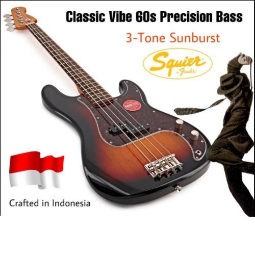 Squier Classic Vibe 60s Precision Bass, Laurel Fingerboard, 3 ...