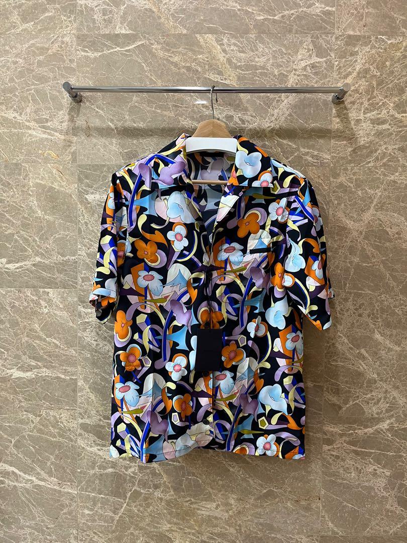 STEAL) Authentic Prada Abstract Floral Bowling Shirt, Men's Fashion, Tops &  Sets, Formal Shirts on Carousell