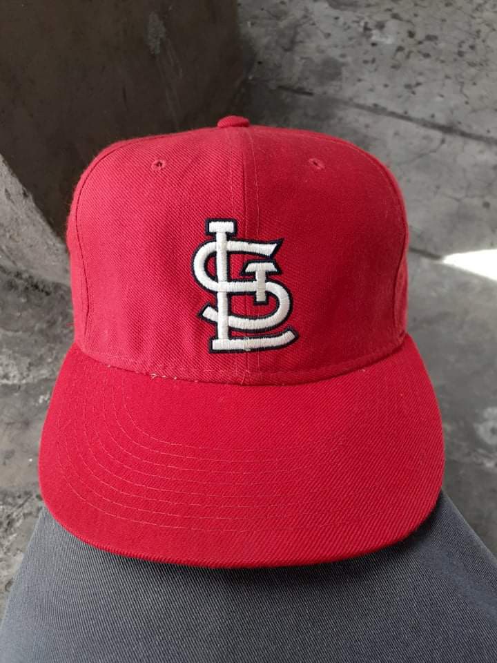 Vintage New Era St. Louis Cardinals Fitted Hat Cap 7 1/8 Diamond Collection  Wool