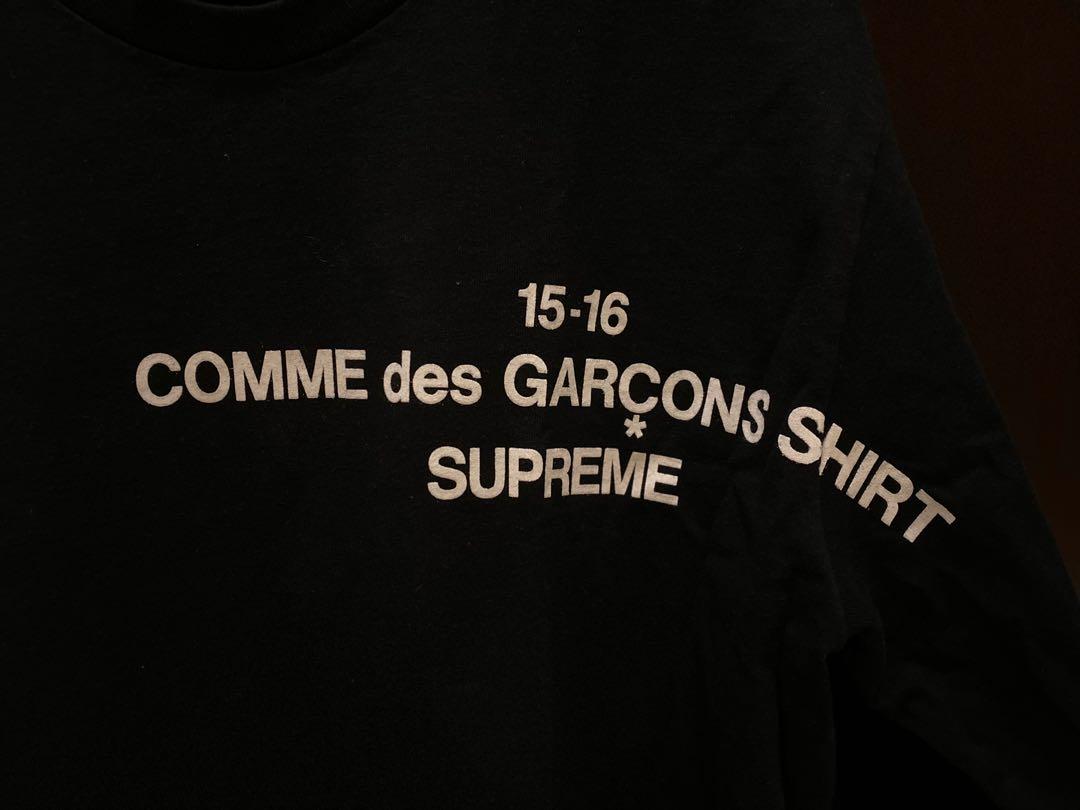 Supreme CDG long sleeve t shirt Men s Fashion Tops Sets