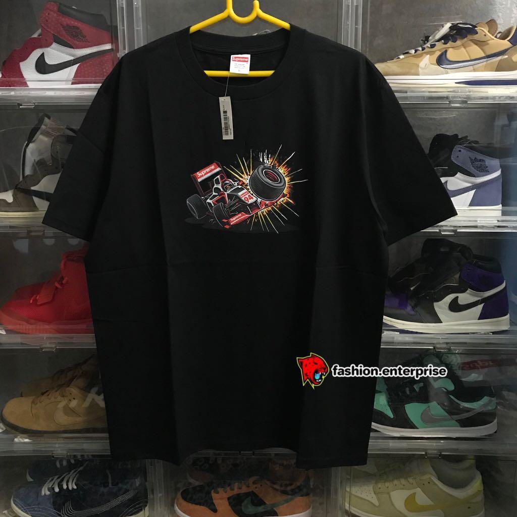 Supreme FW21 Crash Tee Black, Men's Fashion, Tops & Sets, Tshirts ...