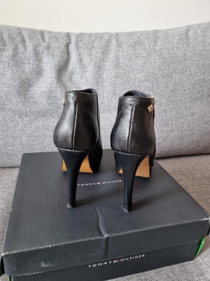 tommy hilfiger boots high heel