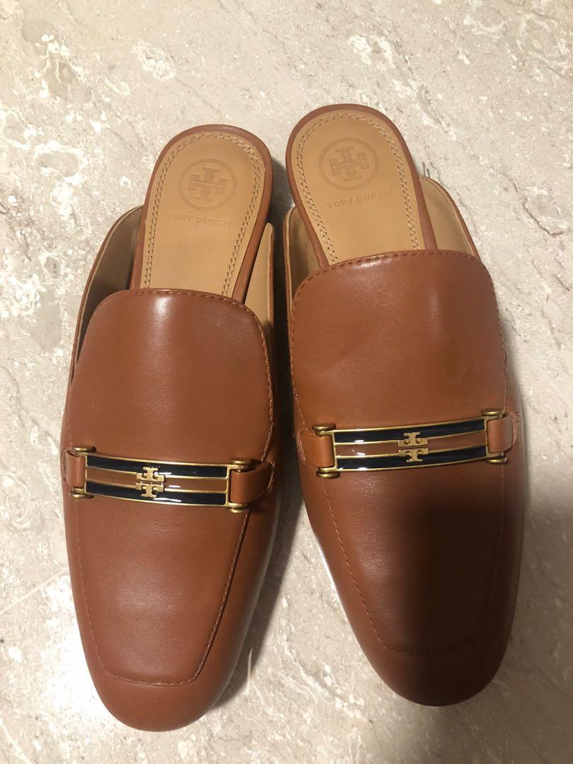 Tory Burch- Amelia Backless loafer calf leather, Women's Fashion, Footwear,  Loafers on Carousell