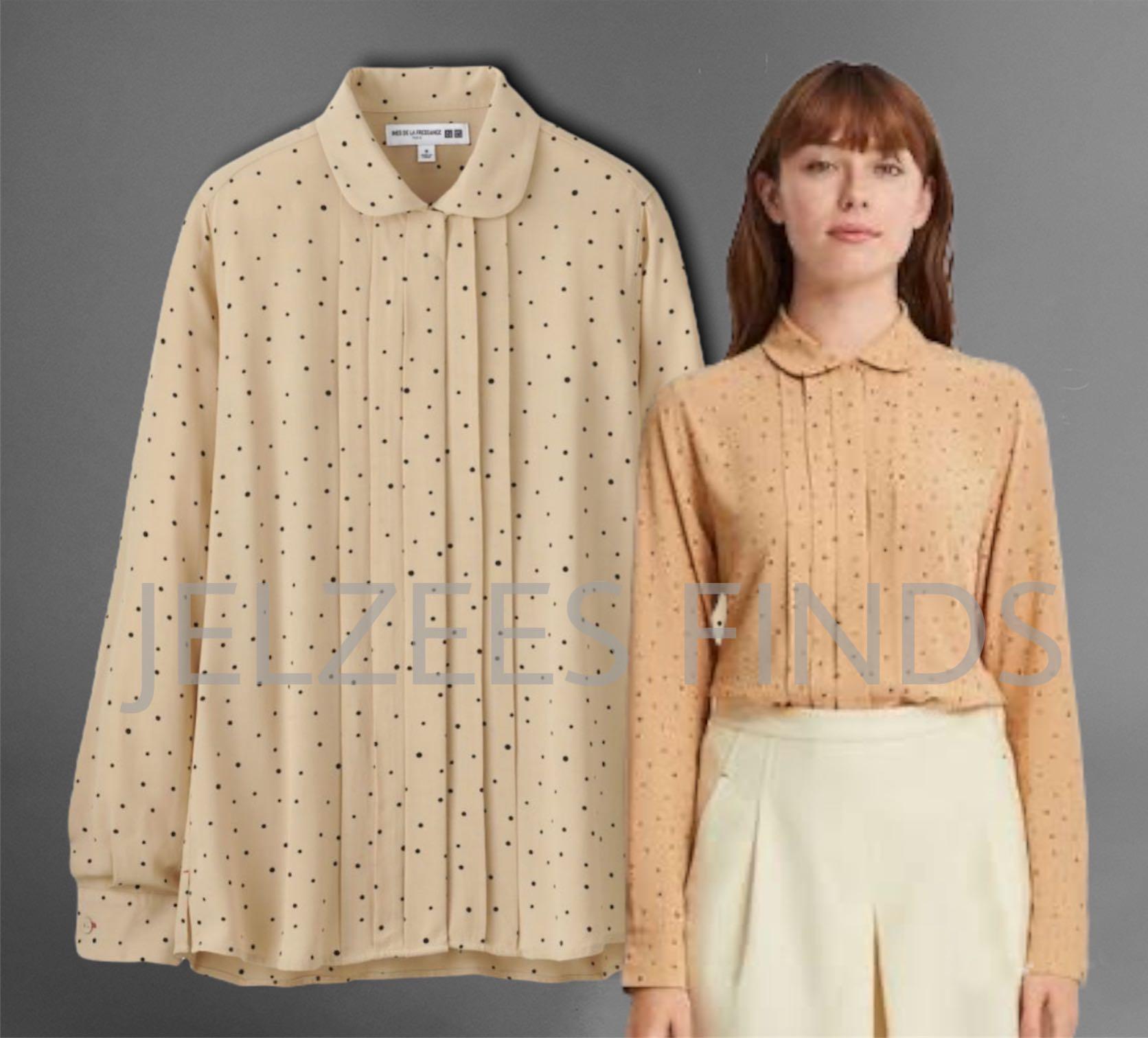 uniqlo georgette blouse
