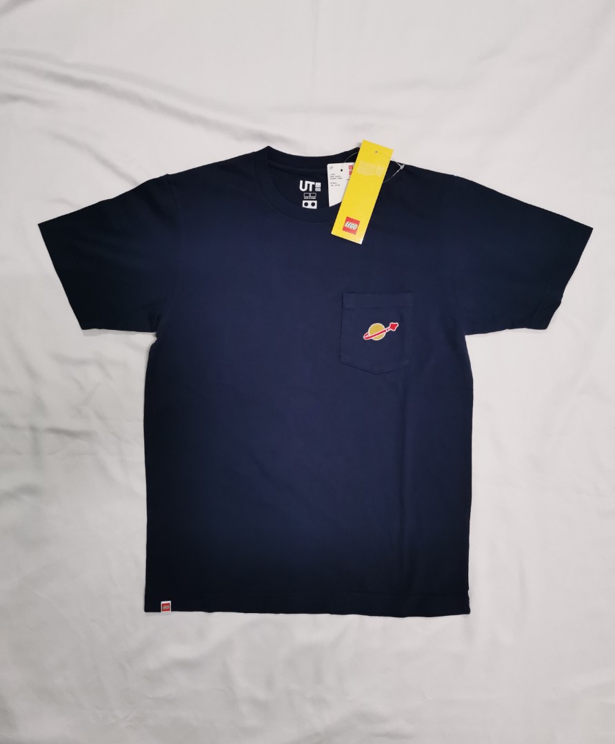 Uniqlo x Lego UT T Shirt classic space logo Men s Fashion Tops Sets Tshirts Polo Shirts on Carousell