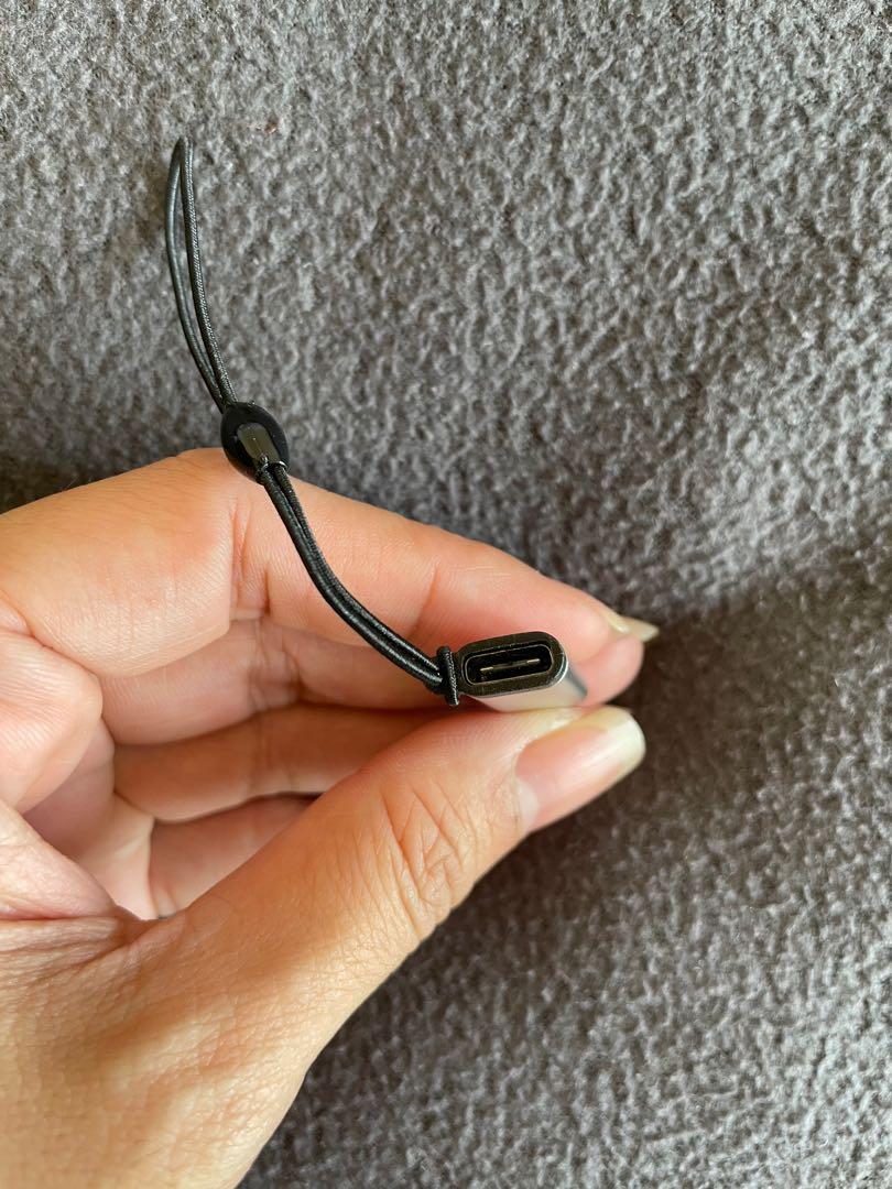 USB-C to Lightning adaptor (Category: Cables & Adaptors) located in Makati City. Submitted by argin (Listing ID 1142907336, Image 2). Description: Adaptor to convert your USB-C charger to lightning charger Less cables to bring 😁 IMPORTANT: The power part of the cable should be USB or else it will not work RFS: Decluttering.