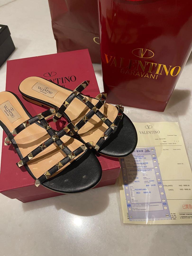 valentino rock studded sandals