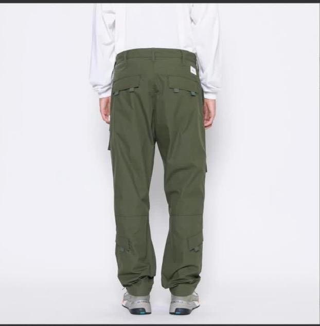WTAPS MODULAR TROUSERS COTTON WEATHER OLIVE SIZE 1, 男裝, 褲＆半截
