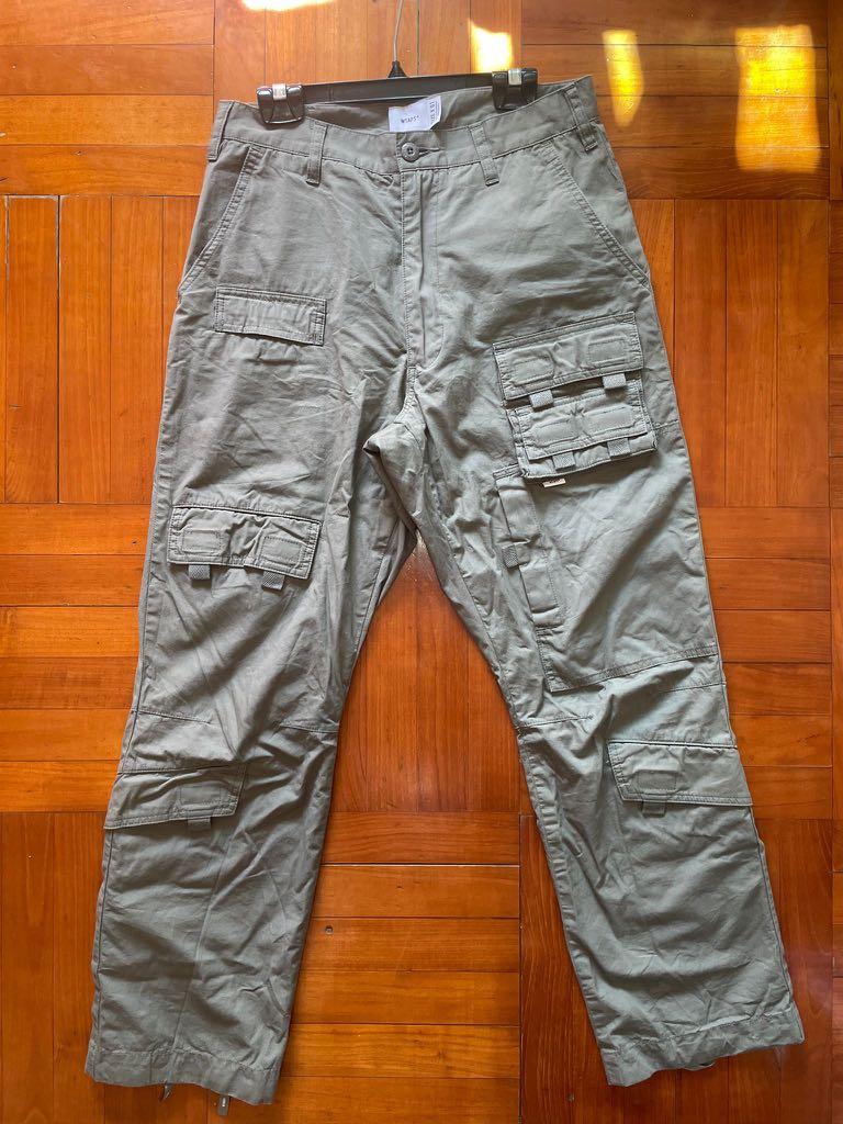 WTAPS MODULAR TROUSERS COTTON WEATHER OLIVE SIZE 1, 男裝, 褲＆半截