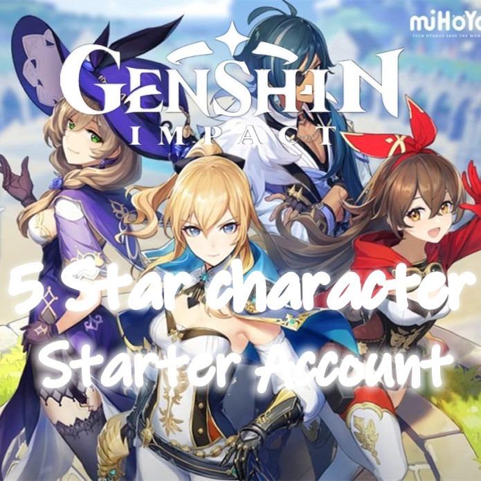 Xiao Raiden Shogun Hutao Zhongli Ganyu Yoimiya Genshin Impact 5 Star Character Starter Account Video Gaming Gaming Accessories Game Gift Cards Accounts On Carousell