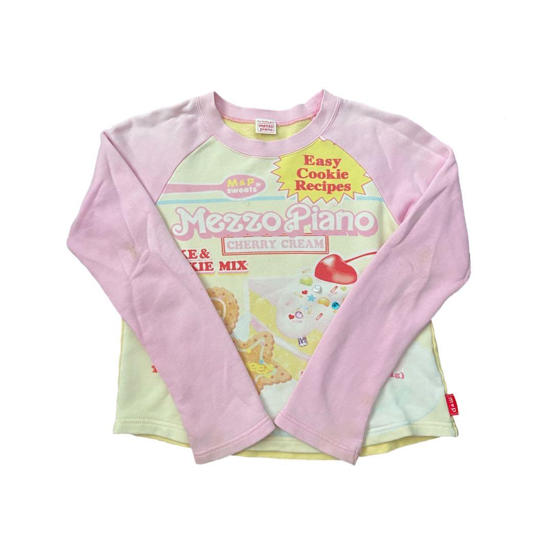 y2k mezzo piano pink long sleeve top