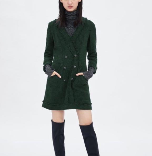 Tweed blazer dress zara cheap