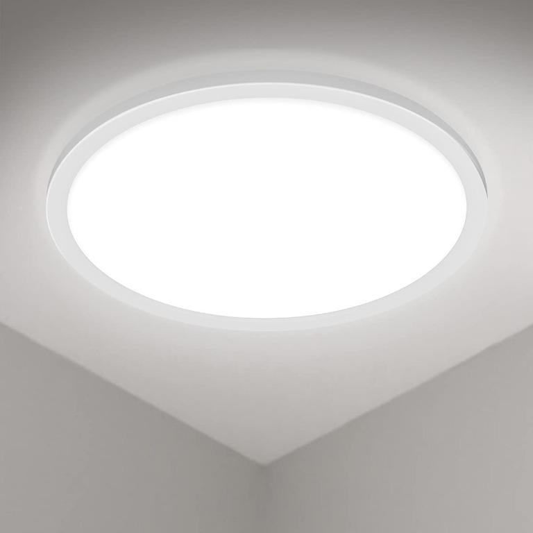 Can Illuminate 20 ㎡ Bedroom and More Living Room LED Ceiling Lamp 18W Flush Modern Minimalist LED Ceiling Light 100W Equivalent Backlit Daylight 6000K for Kitchen Warm Light