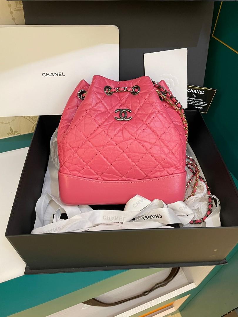 chanel gabrielle backpack pink