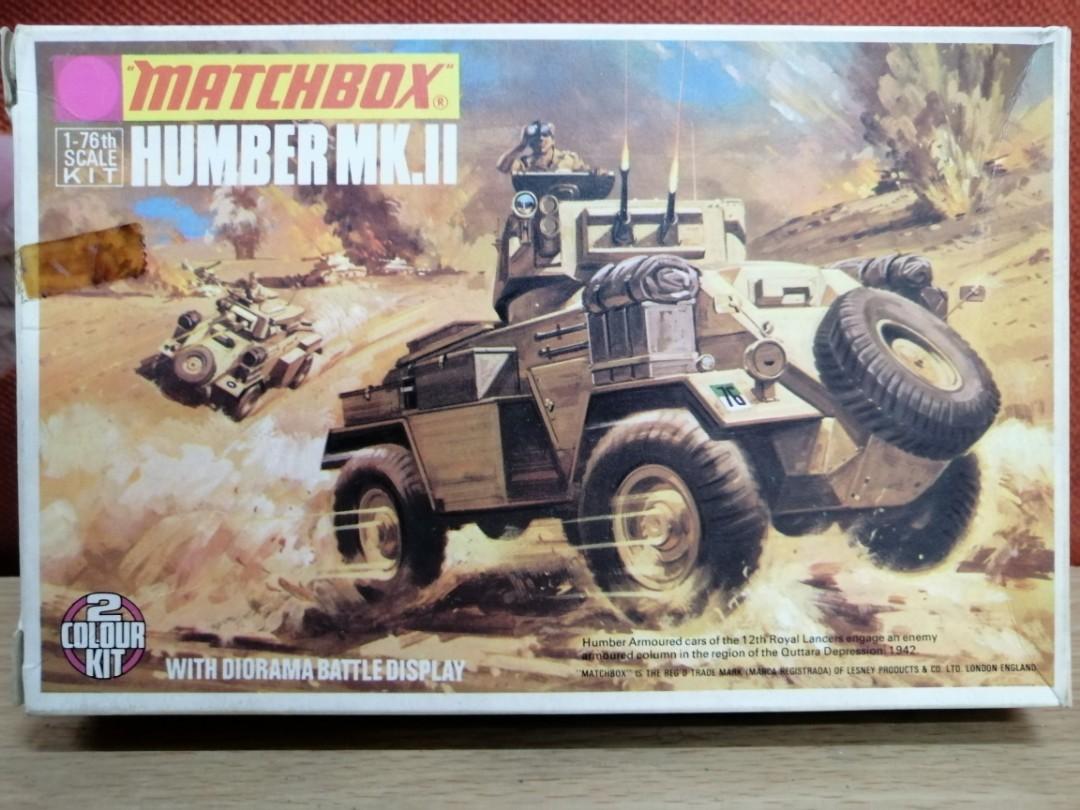 Matchbox inside humber diorama battle