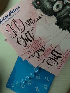 $40 unused Kiddy Palace voucher expires in Dec 2022