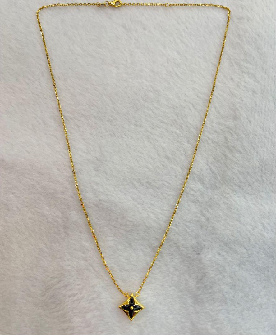 Gold on sale lv necklace