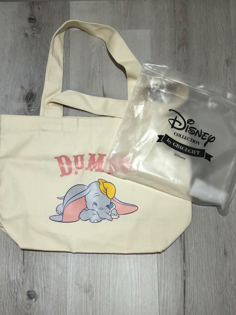 Tsum Tote Bag Grace Gift Disney Bag 迪士尼小飛象帆布提袋Disney