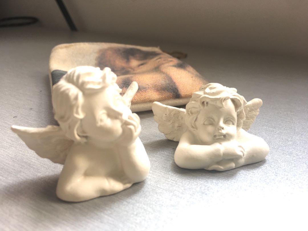 粒里愛神愛情小天使小石膏像tinny plaster little love angel statue