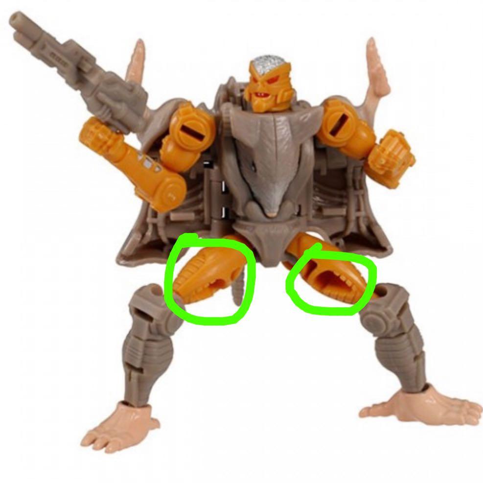 變形金剛王國 灰鼠 補件 Transformers Kingdom Rattrap Filling parts, 興趣及遊戲, 玩具 & 遊戲