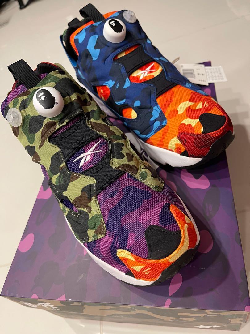 A bathing ape x Reebok instapump fury og