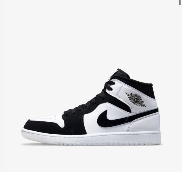Air Jordan 1 Mid 'omega/black/white', Men's Fashion, Footwear 